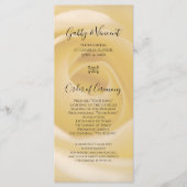 Programme de mariage floral Rose blanche (Devant)