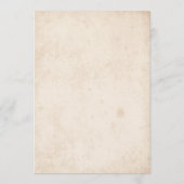 Programme de mariage floral rustique de campagne d (Dos)