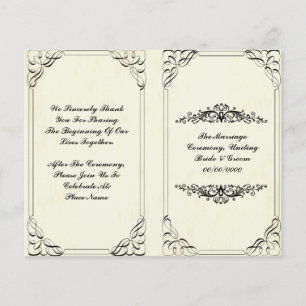 programme de mariage florissant élégant