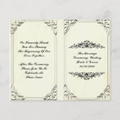 programme de mariage florissant élégant (Devant)