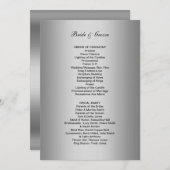 Programme de mariage formel (Devant / Derrière)