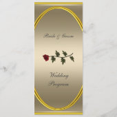 Programme de mariage formel long (Dos)