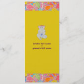 Programme de mariage Ganesh jaune (Dos)