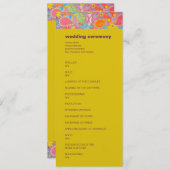 Programme de mariage Ganesh jaune (Devant / Derrière)