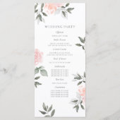 Programme de mariage Garden Blooms (Dos)