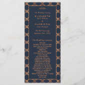 Programme de mariage Géométrique Art Déco Gatsby v (Devant)