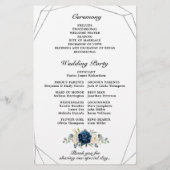 Programme de mariage géométrique de l'ivoire blanc (Dos)
