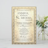 Programme de mariage | Glam Gold Parties scintilla (Debout devant)