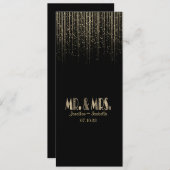 Programme de mariage Gold Star Douche (Devant / Derrière)