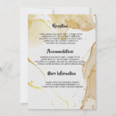 Programme de mariage Gold Watercolor (Devant)
