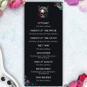 Programme de mariage gothique du tatouage au crâne