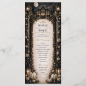 Programme de mariage gothique lunaire céleste de l (Devant)