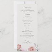 Programme de mariage Gouache Blossoms (Devant)