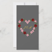 Programme de mariage gris (Dos)