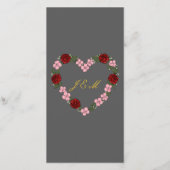 Programme de mariage gris (Dos)
