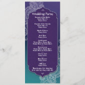 Programme de mariage Henna Style Jewel Arabian Nig (Dos)