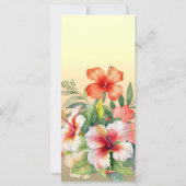 Programme de mariage hibiscus moderne (Dos)