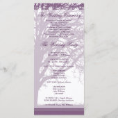 Programme de mariage hivernal de chêne pourpre (Dos)