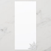 Programme de mariage hivernal de Flambeau blanc (Dos)