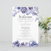Programme de mariage hivernal floral Roses Violett (Debout devant)