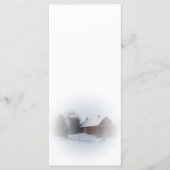 Programme de mariage hivernal sur la neige et le s (Devant)