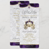Programme de mariage I de conte de fée royal (Devant / Derrière)