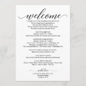 Programme de mariage Icon et Accueil de mariage (Dos)