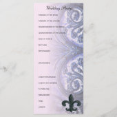 programme de MARIAGE indigo/rose "fer fleur de lis (Dos)