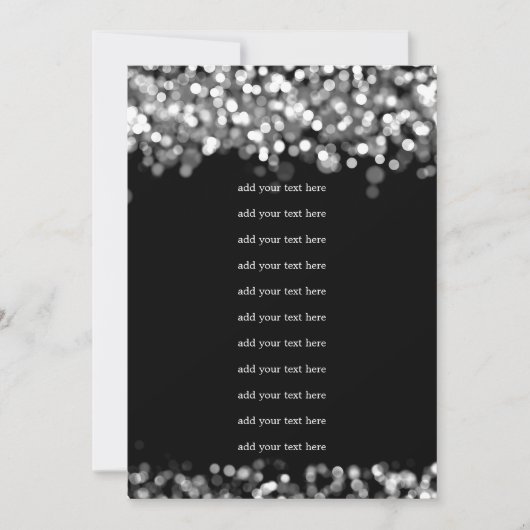 Programme de mariage Insert Lumières Argentées (Devant)