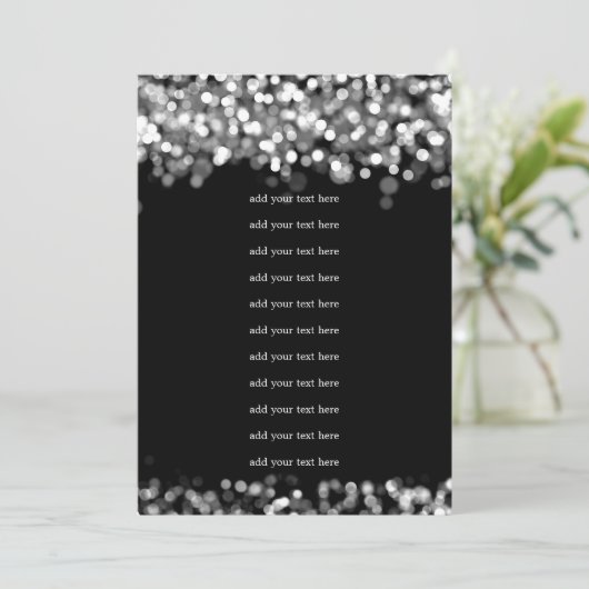 Programme de mariage Insert Lumières Argentées (Debout devant)