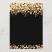 Programme de mariage Insert Lumières Dorées (Dos)