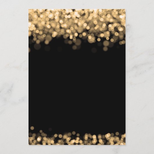 Programme de mariage Insert Lumières Dorées (Dos)