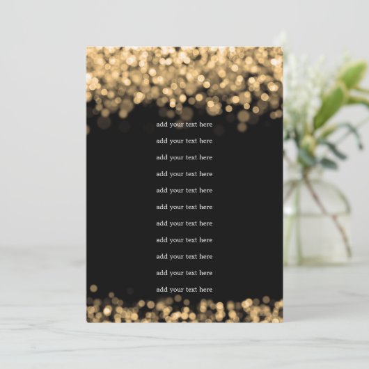 Programme de mariage Insert Lumières Dorées (Debout devant)