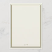 Programme de mariage Ivory & Gold Palm (Dos)