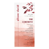 Programme de mariage japonais minimal de la branch (Devant)