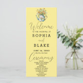 Programme de mariage jaune bébé Marguerites Campag (Debout devant)
