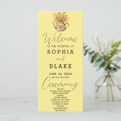 Programme de mariage jaune bébé Marguerites Campag (Debout devant)