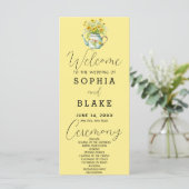 Programme de mariage jaune bébé Marguerites Campag (Debout devant)