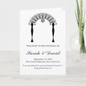 Programme de mariage juif minimaliste (Devant)