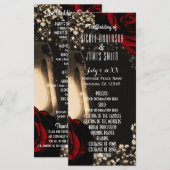 Programme de mariage Lanterne Rustique Lumineuse & (Devant / Derrière)