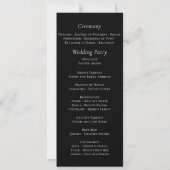 Programme de mariage Las Vegas Black Gold White Sk (Dos)