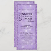 Programme de mariage LavenderLights (Devant / Derrière)