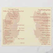 Programme de mariage Leaves II Automne (Dos)