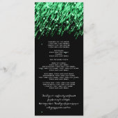 Programme de mariage Les étoiles "Emerald Green" (Dos)
