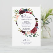 Programme de mariage Lettre d'accueil de l'hôtel - (Debout devant)