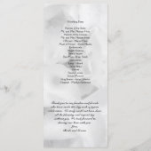 Programme de mariage long et noir et blanc abordab (Dos)