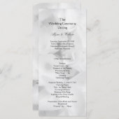 Programme de mariage long et noir et blanc abordab (Devant / Derrière)