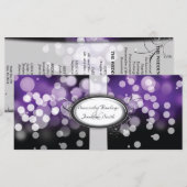 Programme de mariage - Lumières brillantes violet (Devant / Derrière)