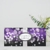 Programme de mariage - Lumières brillantes violet (Debout devant)