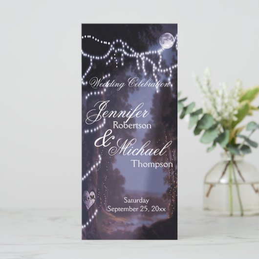 Programme de mariage | Lumières de l'arbre (Debout devant)